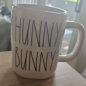 Rae Dunn White Ceramic Mug Hunny Bunny